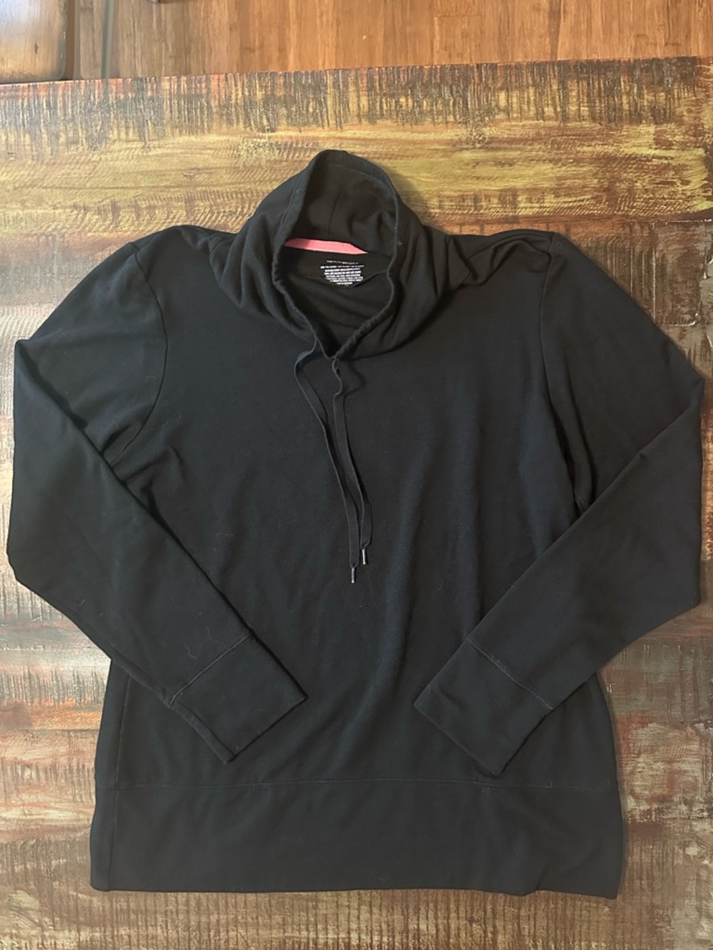 Cuddl Duds Black Funnel Neck Sweater
